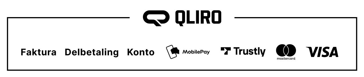 Betal med Qliro, Swish, Trustly, Mastercard og Visa