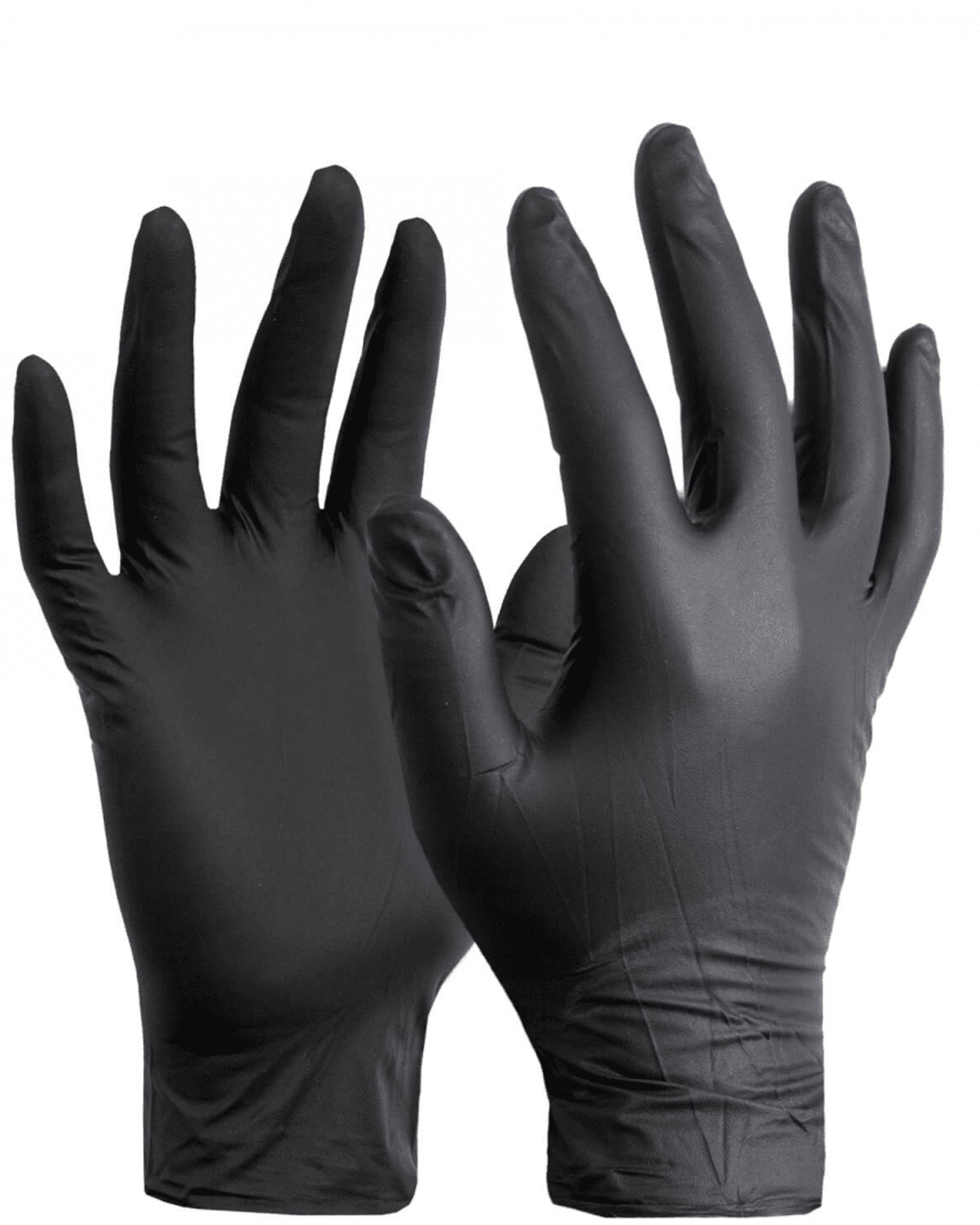 Plasthandskar Svart 100st - bild 1